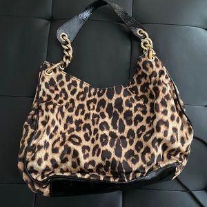 Leopard print handbag